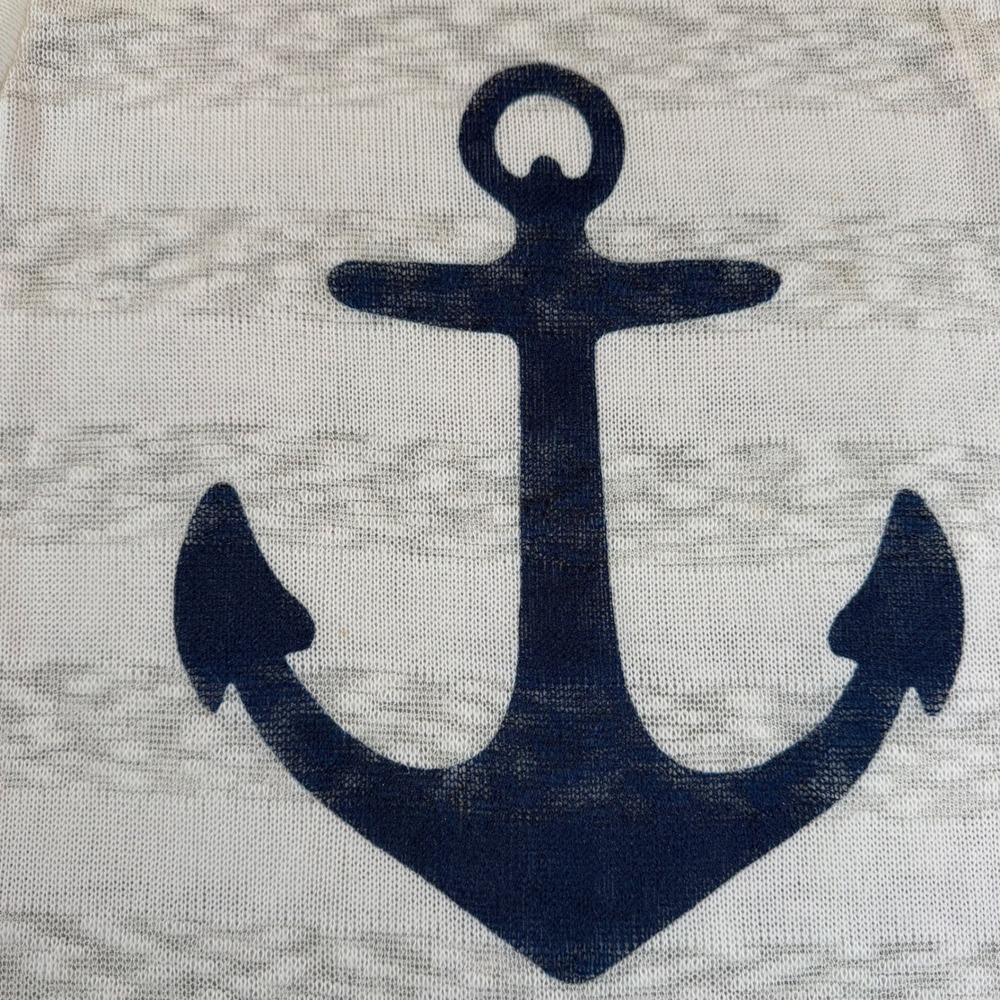 Vintage Havana Womens Anchor‎ Graphic Sleeveless High Low Knit Top White Small - Picture 3 of 10
